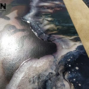 Acrylic Fluid Painting by Adrian Reynolds, unique, abstract art.