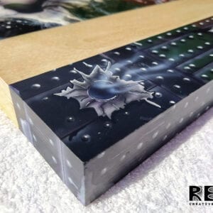 Acrylic Fluid Painting by Adrian Reynolds, unique, abstract art.