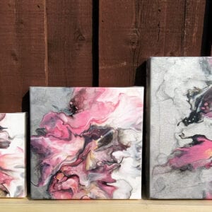 ibrant Cosmopolitan Set Acrylic Fluid Painting by Adrian Reynolds