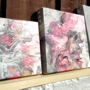 ibrant Cosmopolitan Set Acrylic Fluid Painting by Adrian Reynolds