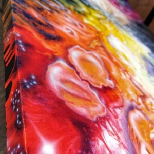 New York City Psychedelia Acrylic Fluid Painting by Adrian Reynolds