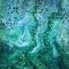 Sea Foam Acrylic Fluid Painting by Adrian Reynolds
