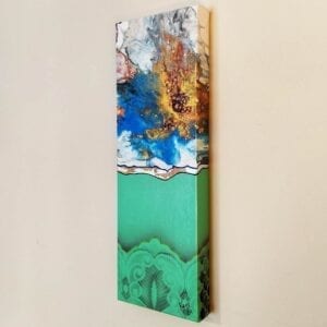 Trends of the Fifties Acrylic Fluid Painting by Adrian Reynolds