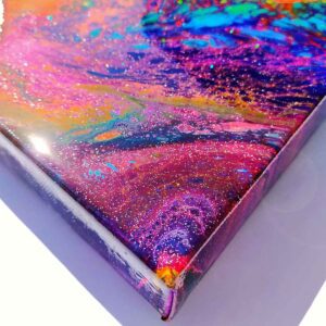 Fluid Galaxy v2 Acrylic Fluid Painting by Adrian Reynolds