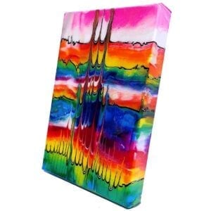 Lifelines of Pride v1 Acrylic Fluid Painting by Adrian Reynolds