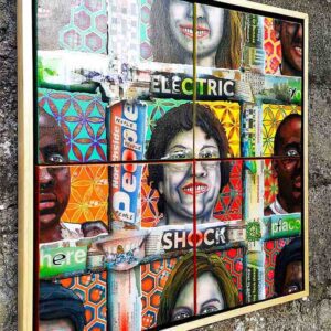 This Person Does Not Exist Acrylic Painting by Adrian Reynolds