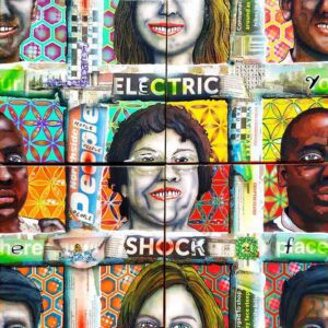 This Person Does Not Exist Acrylic Painting by Adrian Reynolds