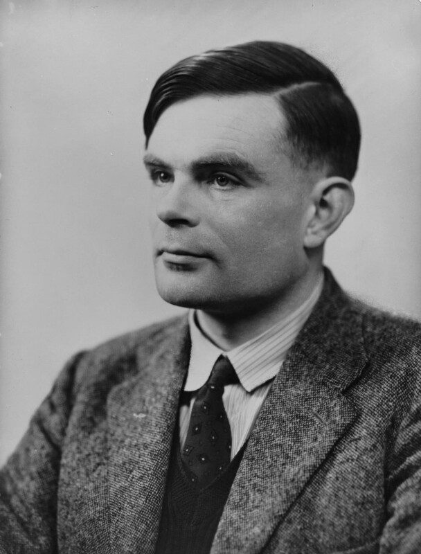 Alan Turing by Elliott & Fry quarter-plate glass negative, 29 March 1951 NPG x82217 National Portrait Gallery, London