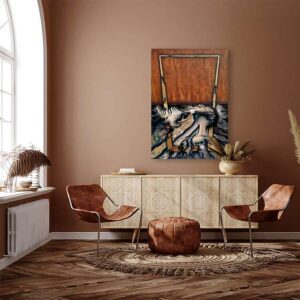 Thrall to the Algorithm an acrylic painting on canvas by Adrian Reynolds