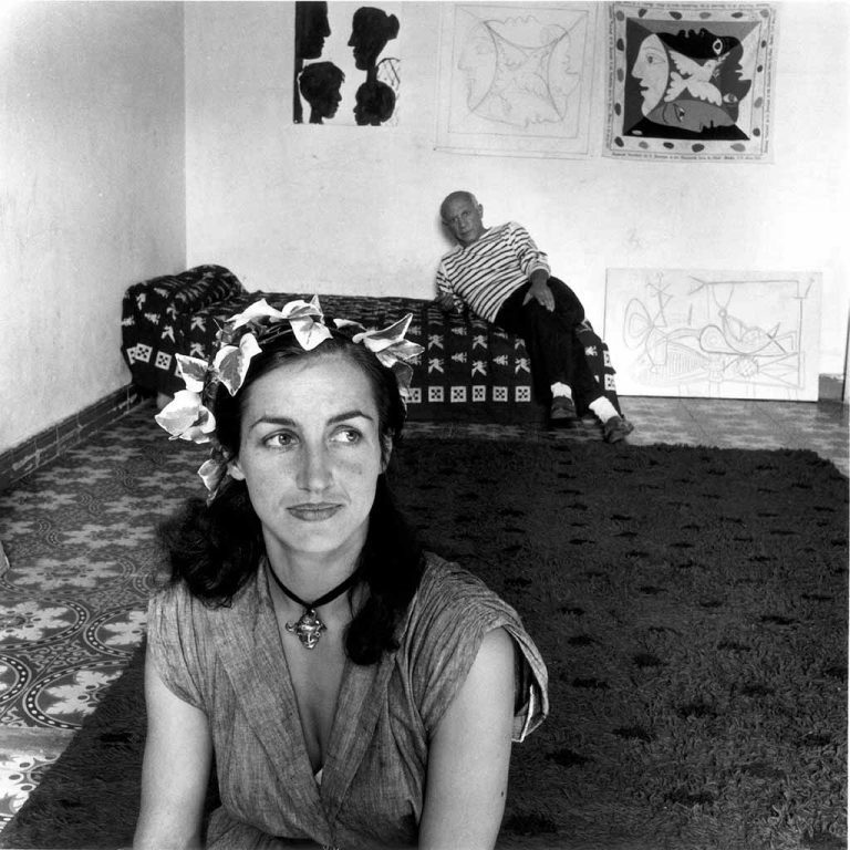 Françoise-Gilot-and-Pablo-Picasso-in-Vallauris-France-circa-1952.
