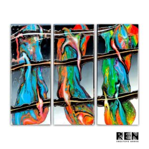 Mono to Chromatic Convergence | Fine Art Painting by Adrian Reynolds